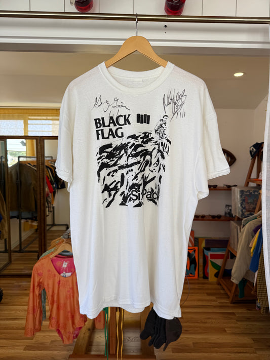 Black Flag Six Pack Signed Tee