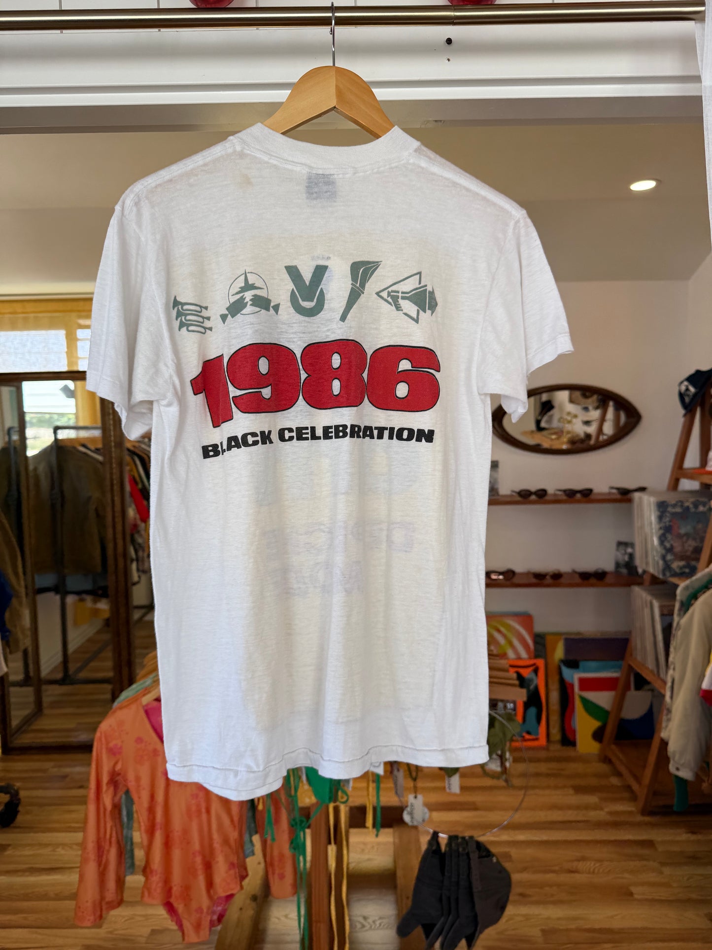 Authentic Vintage Depeche Mode Black Celebration 1986 Tour Tee